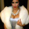 Kim Kardashian appeared in the style of the1920s