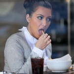 Kim Kardashian fries with mayonnaanise and ketchup