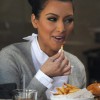 Kim Kardashian great appetite at lunch