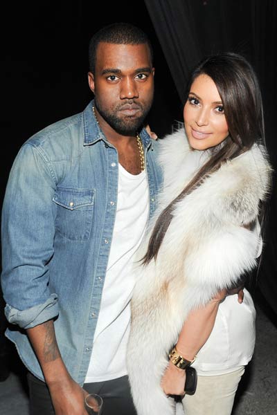 Kim Kardashian and Kanye West