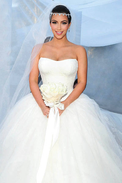 Kim Kardashian wedding dress