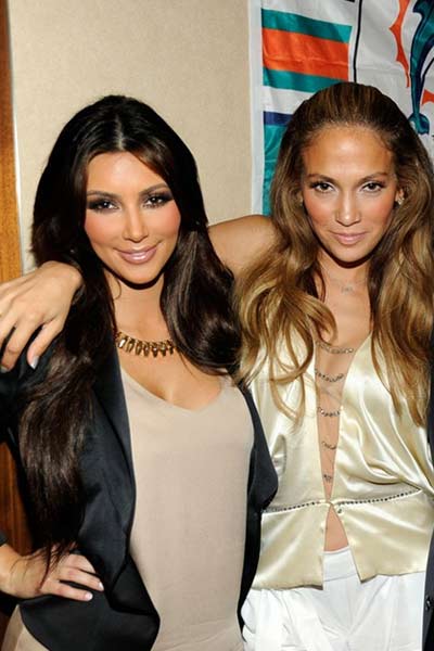 Kim Kardashian and Jennifer Lopez